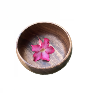 Tazón de Madera con Diseño Único de Tapa y Base Redondas, Apto para Alimentos, Perfecto para Servir Frutas y Aperitivos en Fiestas, Elegante - Product Image 3
