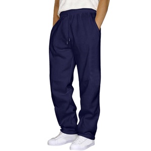 Pantalones Deportivos Ligeros para Hombre, Color Azul Marino, Spandex/Poliéster, Cintura Elástica con Cordón, Casuales, para Invierno, Teñido Liso - Product Image 3