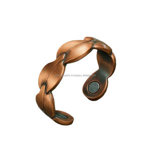 Polished Magnetic Copper <b>Ring</b> for Joint Pain Relief and Muscle Healing with Adjustable Size for Comfort - Product Image 1
