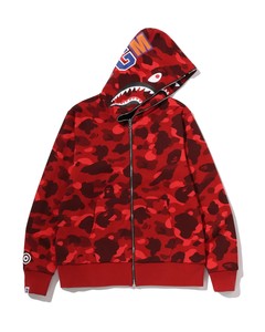 <span class=keywords><strong>Sudadera</strong></span> con Capucha y Cremallera con Estampado de Camuflaje Rojo, Unisex, Estilo Urbano, Corte Holgado, para Otoño, 100% Algodón Ecológico - Product Image 6