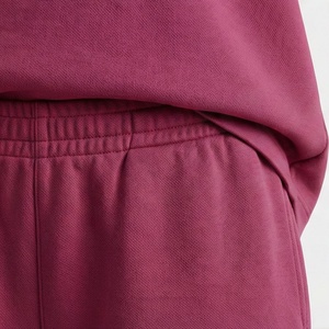 Ensemble 2 pièces tricoté pour femme, haut à col roulé et short de couleur unie, coupe ample, manches mi-longues, au-dessus du genou, tenue décontractée printemps-été - Product Image 5