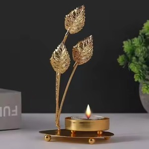 Exclusive Metal Tealight Candle Holder Diwali <b>Decoration</b> Elegant Festive Home <b>Decor</b> <b>Table</b> Accent Piece - Product Image 5