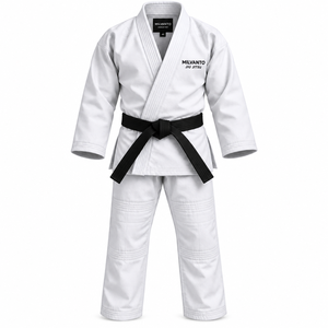 Kimono de Jiu-Jitsu Brésilien (BJJ) personnalisé, 450 GSM, tissage perlé, pour entraînement et compétition d'arts martiaux, OEM ODM - Product Image 1