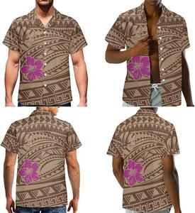 Vestido de las Islas del Pacífico, Estampado de Flores Tapa Samoanas Fijianas, Vestidos Casuales Elegantes Personalizados, Vestidos Ajustados para Parejas - Product Image 5