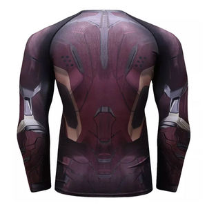 Premium Men's Gym Compression <b>Shirt</b> 95% Cotton 5% Spandex Men Quick Dry Fitness Compression Gym <b>Shirt</b> - Product Image 2