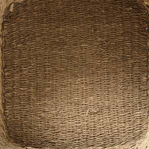 Handwoven Natural Seagrass <b>Storage</b> <b>Basket</b> with Black Stripe for Home Use Wholesale Made in Vietnam - Product Image 5