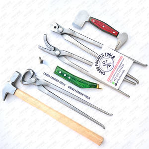 Kit d'outils de maréchal-ferrant robuste 6 pièces pinces à sabot couteau à sabot de précision tampon et râpe pour sabots robustes outils de coupe de cheval - Product Image 6
