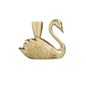 Portavelas de acero inoxidable de metal con acabado dorado de alta calidad para hotel, restaurante y bar - Product Image 1