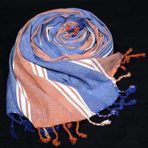 Serviette de bain décorative en coton Fouta, design rayé élégant, écologique, séchage rapide, tailles et couleurs personnalisables, en promotion - Product Image 6