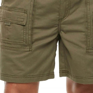 Shorts Cargo Homme en Denim 100% Coton Respirant avec Broderie Cristal, Nouveau Style 2026, Qualité Supérieure, pour Randonnée et Streetwear, Matière Toile - Product Image 2