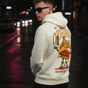 Sudadera con Capucha de Moda Casual para Hombre, con Diseño Personalizado, Estampado Puff, Bordado con Logotipo, Sudadera Extra Grande de Moda Urbana - Product Image 2