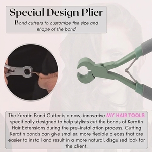 Cortador de Queratina Profesional para Estilistas, Herramienta de Acero Inoxidable para Remover Extensiones de Cabello, para Trabajo Diario en Salón - Product Image 3