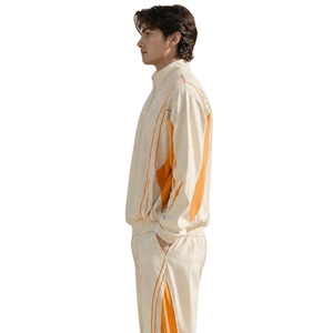 Conjunto Deportivo de Forro Polar para Hombre, Chaqueta con Cierre Completo y Cuello Alto, Pantalones de Pierna Recta, Corte Holgado, Informal, de Invierno, Dos Piezas - Product Image 6