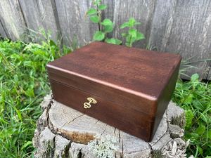 Caja de Joyería de Madera Vintage, Rectangular, con Tapa con Bisagras y Cierre, para Artesanías, Recuerdos de Boda, Organizador de Escritorio, Regalo - Product Image 2