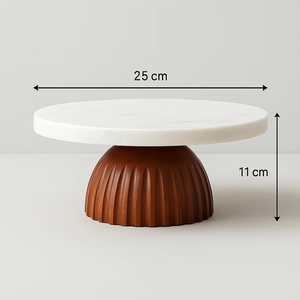 <b>Marble</b> <b>Cake</b> <b>Stand</b> Platter Dessert Presentation Strong Build Ideal Events and Daily Serving <b>Cake</b> Decoration Platter <b>Cake</b> <b>Stand</b> - Product Image 3