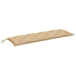 Coussin de banc de jardin 100% polyester mélangé beige, coussins et oreillers d'extérieur - Product Image 2