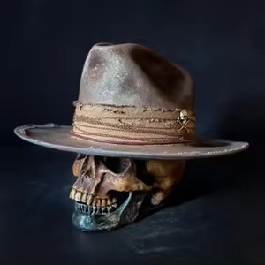 Wholesale Striped Stetson Cowboy <b>Hat</b> for Men Fashion 100% Wool <b>Western</b> Felt Adult <b>Hat</b> - Product Image 3