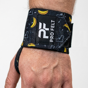 สายรัดข้อมือแบบสั่งทำ Pro Felt สำหรับยกน้ำหนัก ออกกำลังกายเพิ่มพลัง รองรับการฝึกซ้อม ปรับได้ ขนาด 18 นิ้ว - Product Image 3