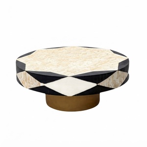 Mesa de Centro Personalizada Hecha a Mano con Incrustaciones de Resina Moderna, Mesa de Centro Ecológica con Incrustaciones de Resina, Artesanía India, Mesa de Acento de Madera Sólida - Product Image 2