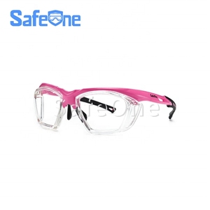 Protection oculaire pour pickleball SafeOne J140P Gen2 rose, sans verre - Product Image 1