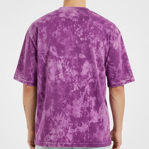 เสื้อยืดคอกลมโอเวอร์ไซส์ทรงปกติ ผ้าฝ้าย 100% ล้างสีแบบแอซิดวอช ระบายอากาศได้ดี เป็นมิตรกับสิ่งแวดล้อม สวมใส่สบายๆ  กำลังเป็นที่นิยมอย่างมาก - Product Image 3