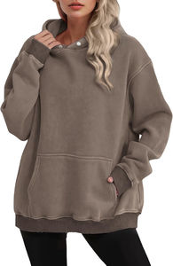 Sweat-shirt à capuche surdimensionné en coton épais French Terry pour homme, style vintage délavé, tie-dye 3D, délavé à l'acide, teint uni, vente en gros 2026 - Product Image 4