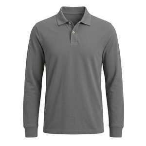 Polo personalizado para hombre, manga corta, tejido sólido y transpirable, logotipo bordado en la parte delantera, 100% algodón. - Product Image 5