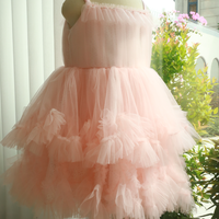 2025 o-cou scintillant robe pour filles princesse perles broderie Tulle robe Vietnam fabrication ODM enfant Boutique de Rosie