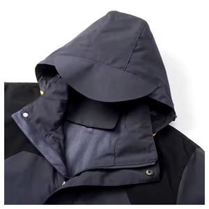 Veste coupe-vent pour homme avec logo personnalisé, taille plus, fermeture éclair imperméable, pour les sports de plein air, la randonnée estivale, veste imperméable - Product Image 3