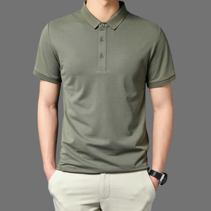 Camisa Casual de Negocios para Hombre, de Alta Calidad, Manga Corta, Tejida, de Verano, Secado Rápido, con Botones al Frente, Hecha en Bangladesh - Product Image 1