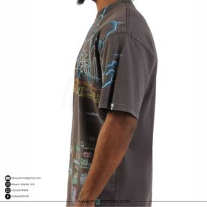 Camiseta Extra Grande de Primera Calidad, 100% Algodón, con Logotipo Personalizado, Impresión DTG, Corte Cuadrado, Estilo Urbano, Hombros Caídos, Unisex, Vintage, Lisa - Product Image 2