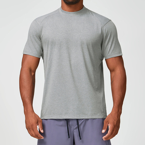 T-shirt en polyester tricoté 150g à séchage rapide, col avant, grande taille, personnalisable, vente en gros - Product Image 3