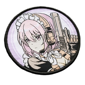 Anime Character Maid Morale Hook Fastener High Detail Woven Patches Tactical Gear Accessory Premium Woven Patches Sew On PVC - Product Image 1