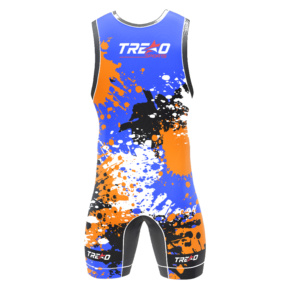 Custom Sublimation <b>Wrestling</b> <b>Singlet</b> for <b>Men</b> Team Competition Uniform - Product Image 5