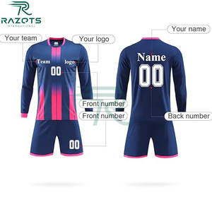 Uniforme de Fútbol Personalizado de Manga Corta, Transpirable, de Viscosa/Algodón, Diseño 2026, para Hombre - Product Image 6