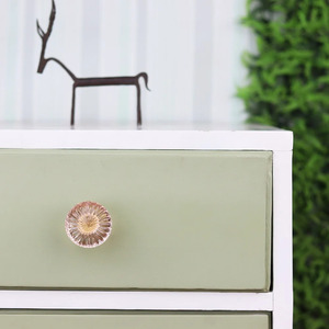 Tiradores de Gabinete Hechos a Mano de Calidad Premium, Perillas de Cristal Rosa Margarita para Armarios, Cajones y Puertas de Cocina - Product Image 3