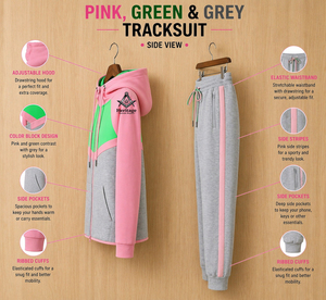 Survêtement d'hiver à capuche brodé pour femmes HMR Alpha Kapa Sorority avec lettres grecques |   Broderie de sororité pour femmes, personnalisée, 100% coton - Product Image 6