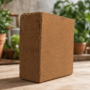Coconut <b>Coir</b> 5kg <b>Block</b> For Plant Growing Biodegradable Media Expands To 85L-90L After Hydration Low EC Moisture 14% India - Product Image 1