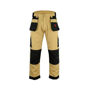 Pantalon cargo classique à jambe droite Solid Trader, pour un usage quotidien décontracté, coutures durables, haute résistance à la traction, robuste - Product Image 1