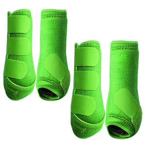 Bottes de protection pour chevaux en néoprène, durables, pour l'équitation, l'entraînement, la thérapie et les fournitures équestres par LCI - Product Image 1