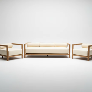 Conjunto de sofás para exteriores Caira fabricado con teca indonesia de primera calidad para el mercado de exportación global a precios competitivos - Product Image 2