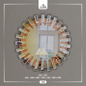 D.G. CREATION Espejo Decorativo Hecho a Mano con Diseño de Rayos de Sol, Pieza Decorativa de Pared de Estilo Art Deco Única para Elevar la Decoración de Cualquier Habitación - Product Image 1