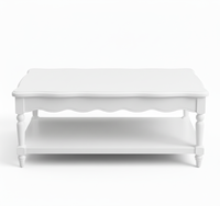 Table basse moderne pour salon, écologique, pliable, gonflable, en MDF massif d'acacia, peinte, export direct d'usine, vente en gros, OEM