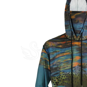 Sudadera con capucha de pesca personalizada para actividades al aire libre como pesca, navegación, camping y playa con protección solar. - Product Image 3