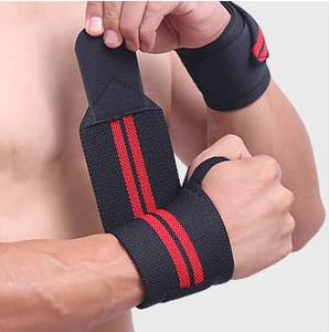 สายรัดข้อมือยกน้ำหนักแบบหนาพิเศษ OEM พร้อมโลโก้สั่งทำ  บุฟองน้ำ ยืดหยุ่นได้  พร้อมห่วงนิ้วโป้ง  อุปกรณ์ออกกำลังกาย - Product Image 4