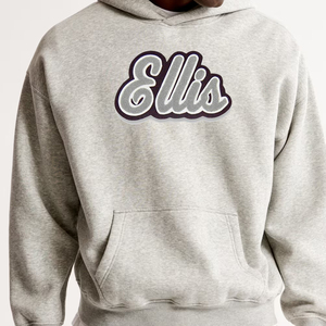 Sudadera con Capucha Estampada Gris Oversize de Forro Polar Casual Unisex para Otoño con Bolsillos Diseño de Corte Regular - Product Image 4