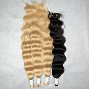 Meilleure qualité, nouveauté, cheveux vierges vietnamiens ondulés double tirage en vrac, extensions de cheveux humains bouclés toutes couleurs - Product Image 6