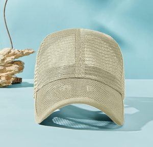 Casquette de baseball en maille à 6 panneaux, respirante, réglable, unisexe, pour l'extérieur, style décontracté, visière plate - Product Image 5