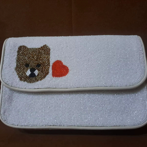 กระเป๋าคลัทช์ลูกปัดแก้วลายดอกไม้เขตร้อน MS Handicraft Mexican Fiesta พร้อมสายสะพายข้าง ปรับแต่งสีและรูปทรงได้ - Product Image 1