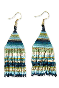 Pendientes de cuentas de semillas para mujer, nuevo color y diseño, flecos largos, accesorio de moda en tendencia de MD HANDICRAFTS - Product Image 6